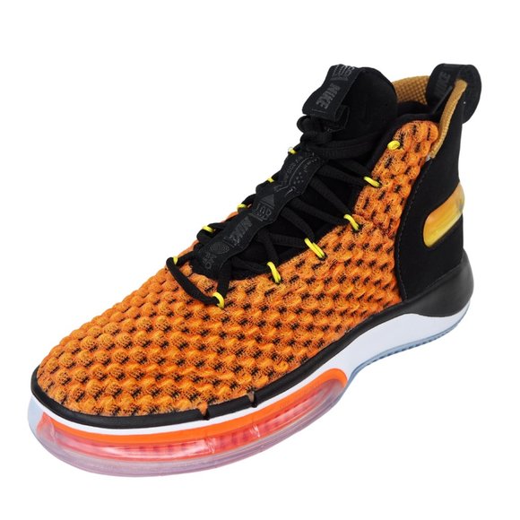 Nike Alphadunk Basketball Men's Shoes Orange Black - Picture 2 of 12